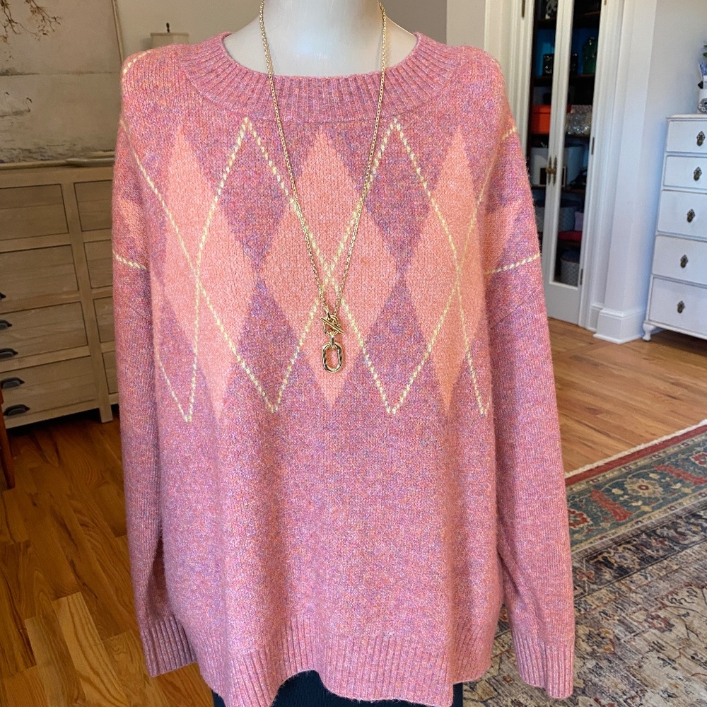 LOFT Rose Pink Sweater‎ - Size L